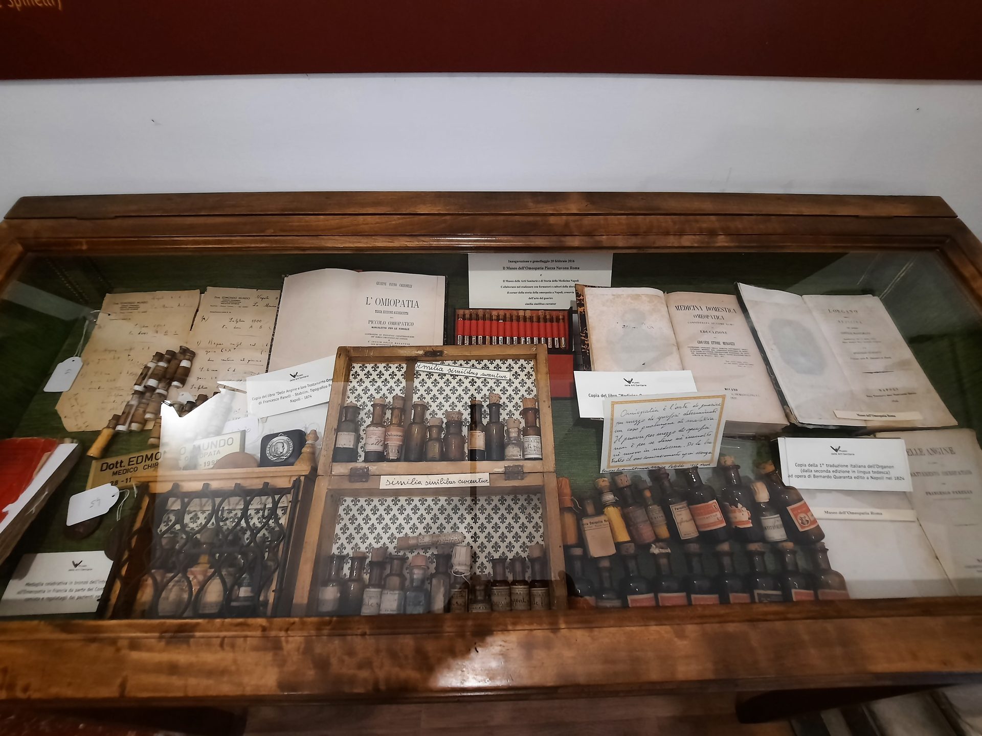 Homeopathic section, Museo delle Arti sanitarie, Naples - 01.jpg